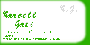 marcell gati business card